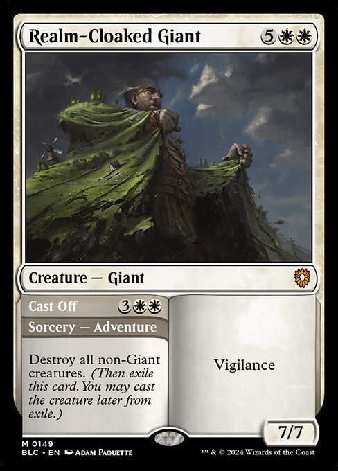 Realm-Cloaked Giant // Cast Off (blc) (149)