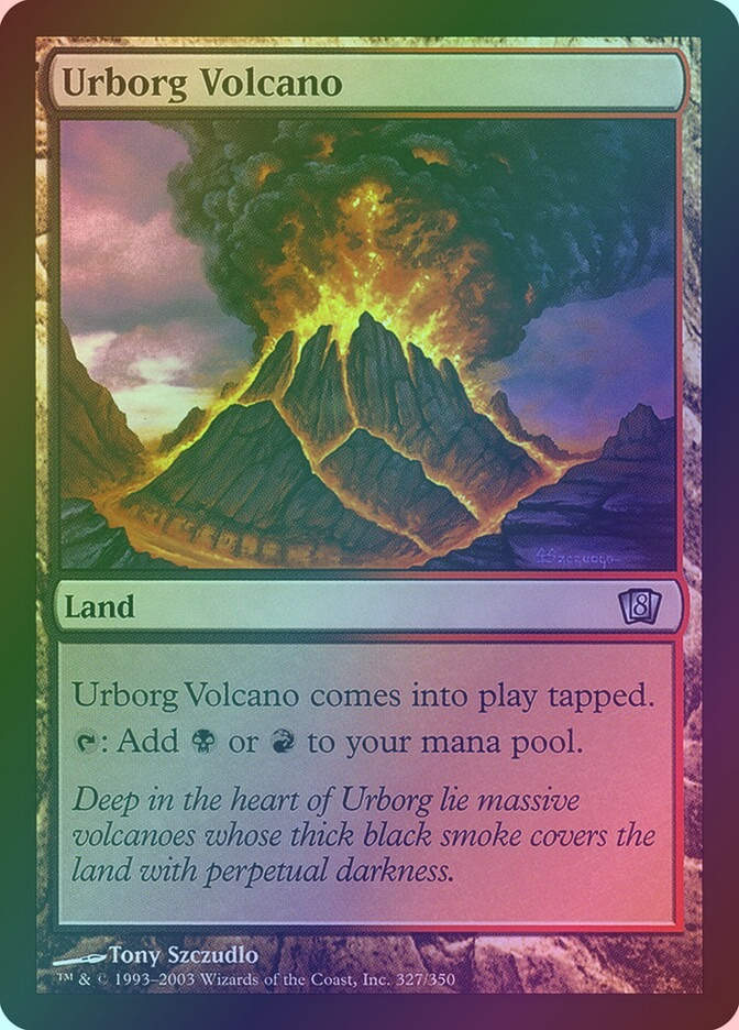 Urborg Volcano (8ED) (327★) / Foil