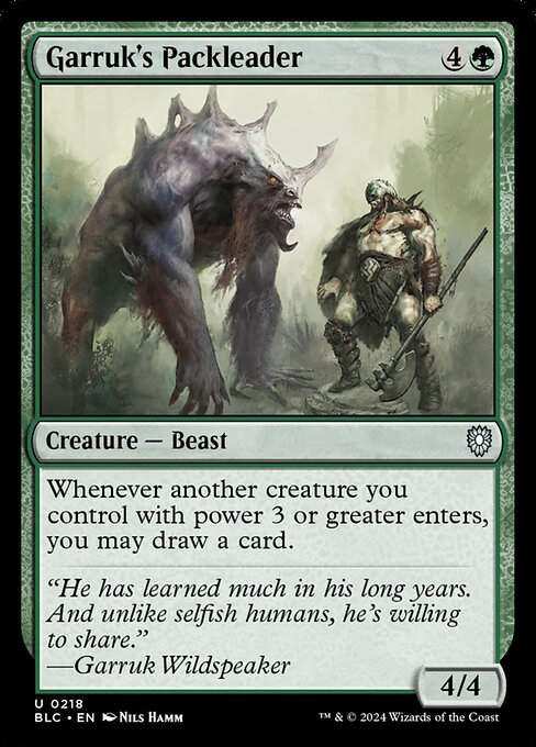 Garruk's Packleader (blc) (218)