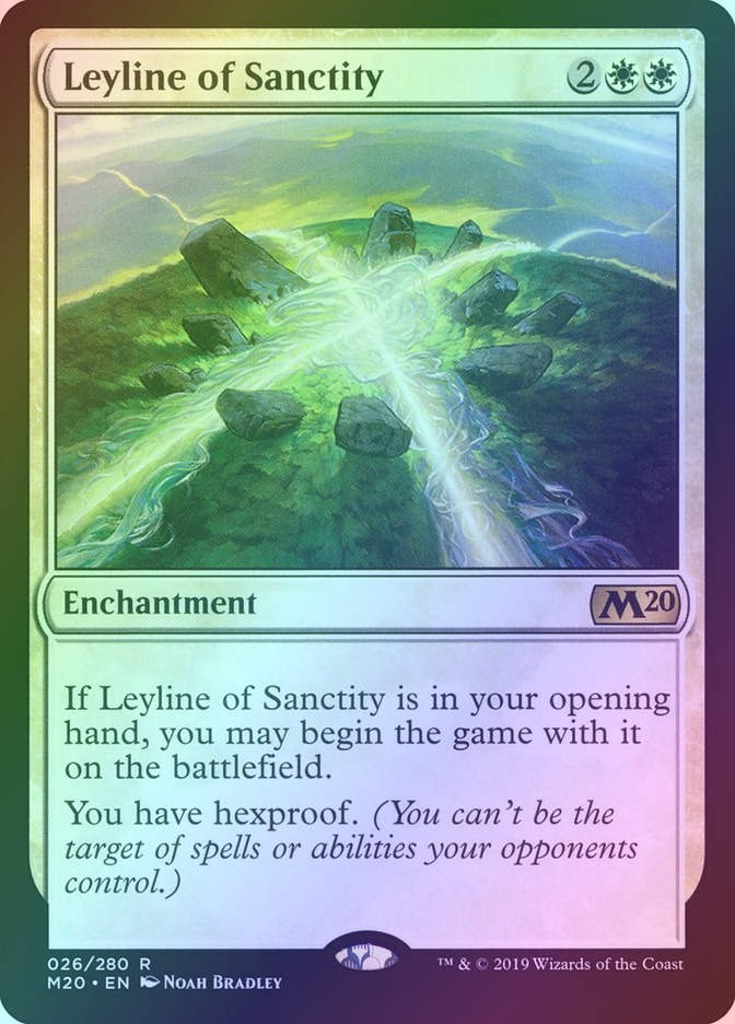 Leyline of Sanctity (M20) (26) / Foil