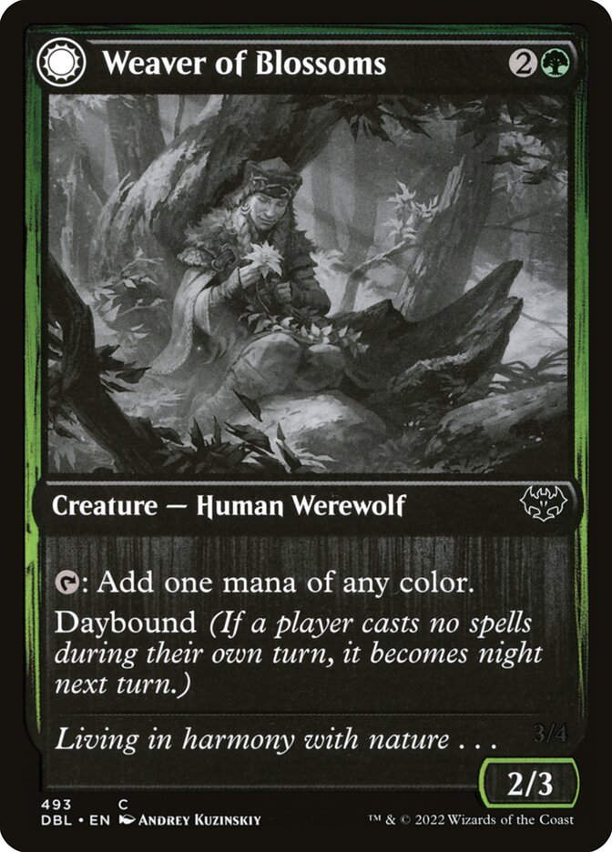 Weaver of Blossoms // Blossom-Clad Werewolf (DBL) (493)