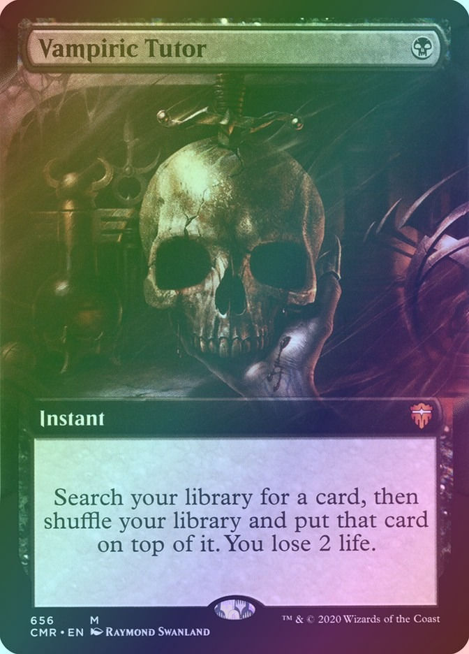Vampiric Tutor (CMR) (656) / Extended Art / Foil