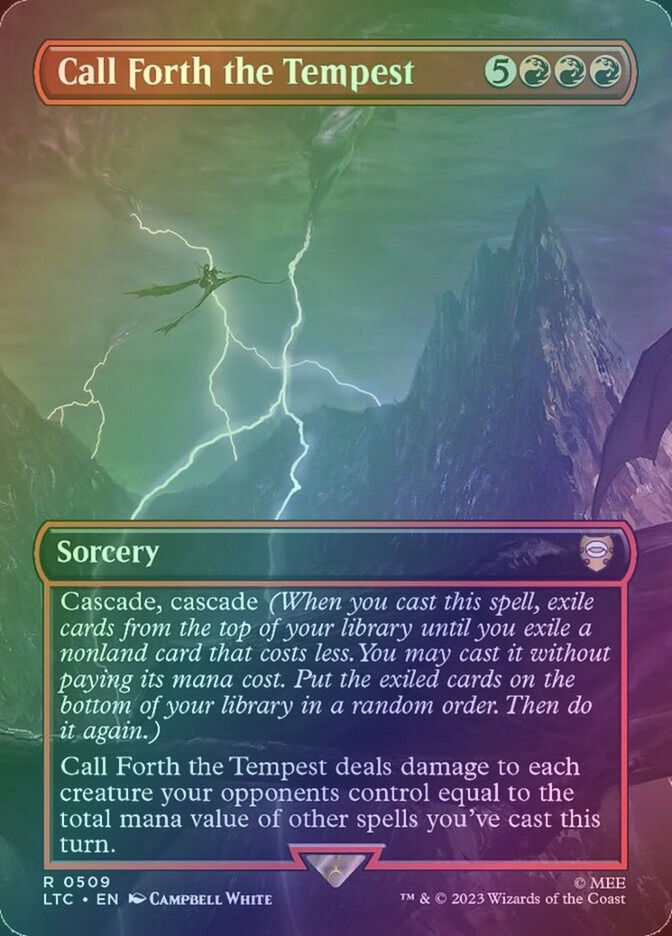 Call Forth the Tempest (LTC) (509) / Borderless / Foil