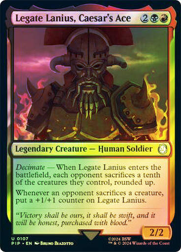 Legate Lanius, Caesar's Ace (pip) (107) / Foil