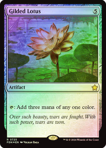 Gilded Lotus (FDN) (725) / Foil (Starter)