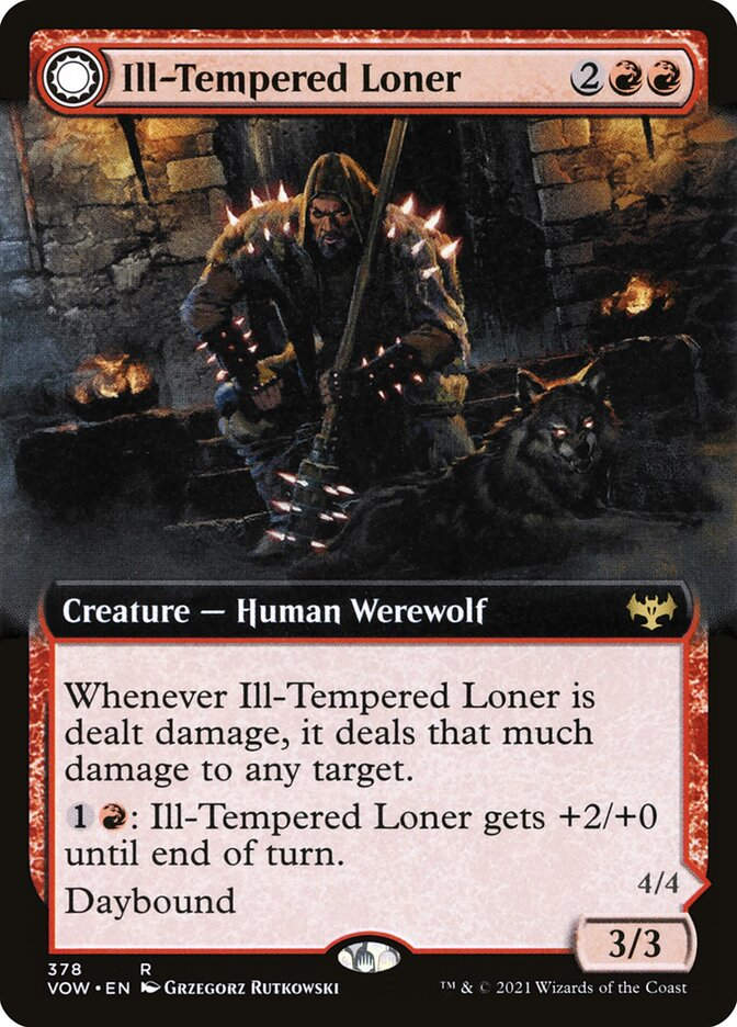 Ill-Tempered Loner // Howlpack Avenger (VOW) (378) / Extended Art