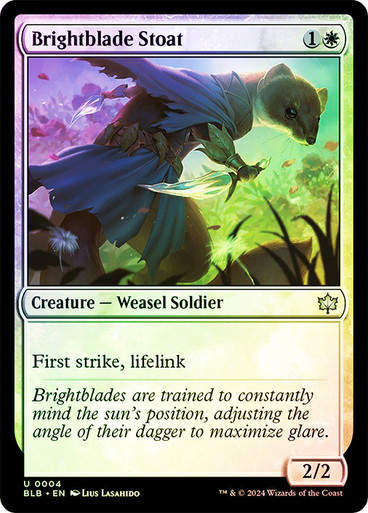 Brightblade Stoat (blb) (4) / Foil