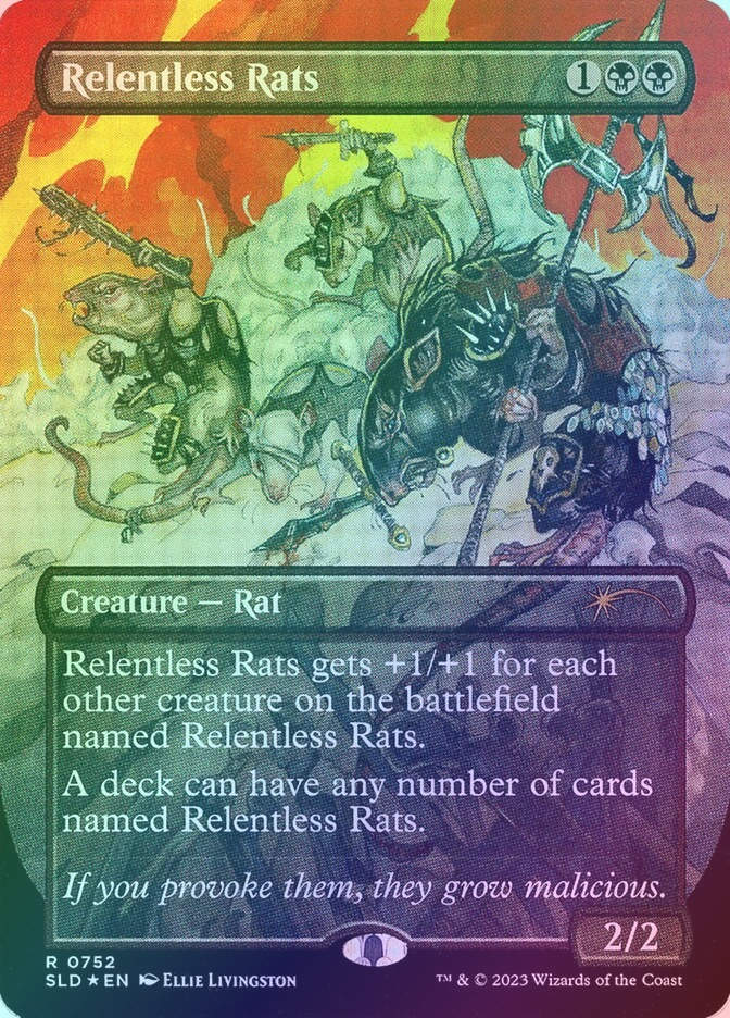 Relentless Rats (SLD) (752) / Borderless / Foil