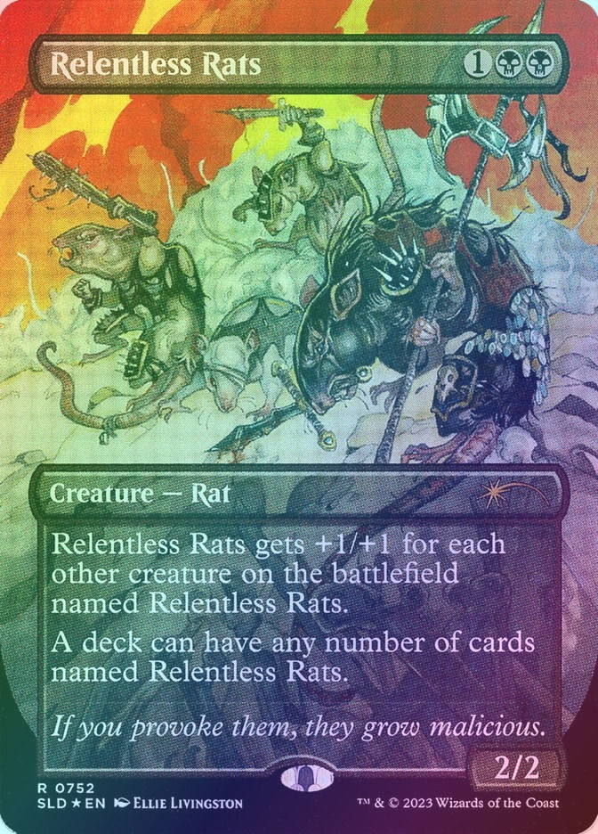 Relentless Rats (SLD) (752) / Borderless / Foil