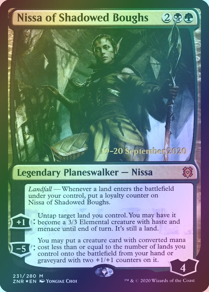 Nissa of Shadowed Boughs (PZNR) (231s) / Foil