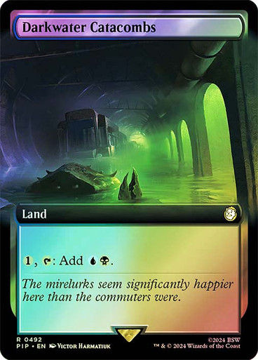 Darkwater Catacombs (pip) (492) / Extended Art Foil