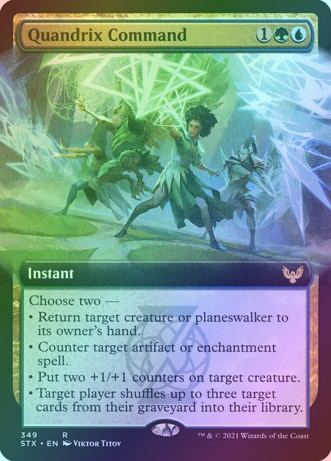 Quandrix Command (STX) (349) / Extended Art / Foil
