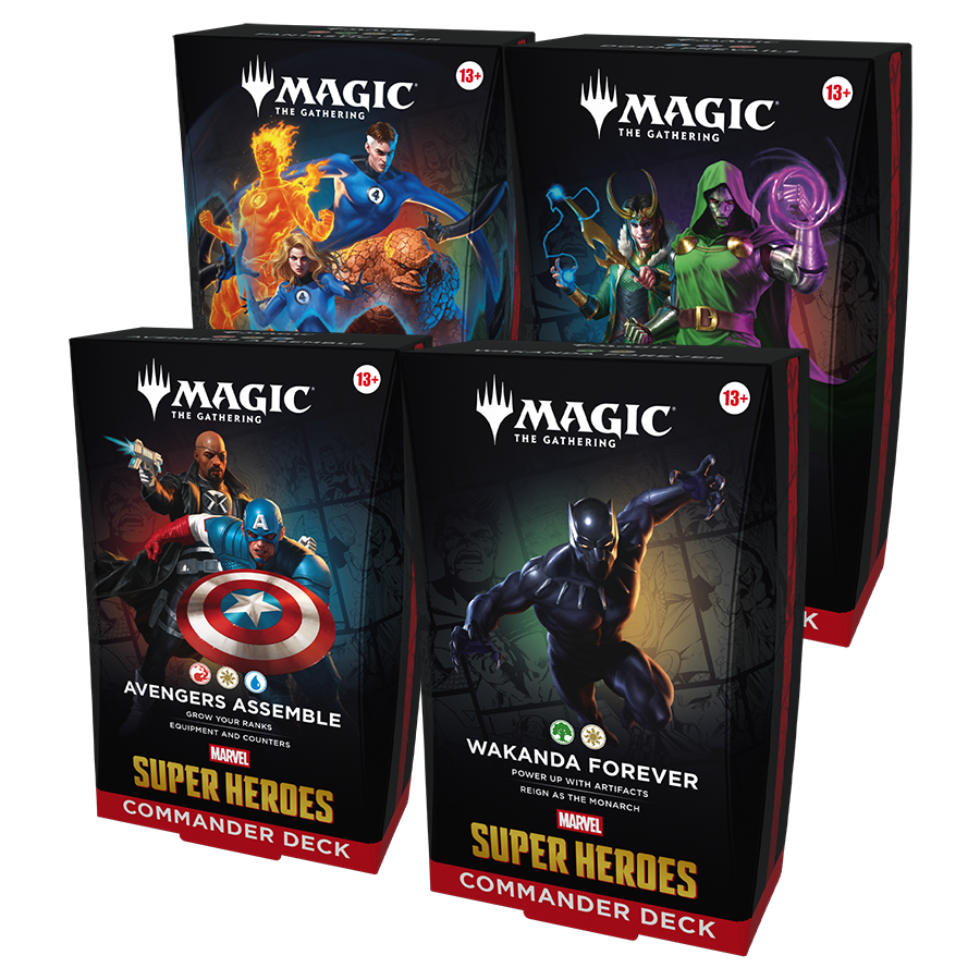 Marvel Super Heroes Commander Deck (Display de 4)