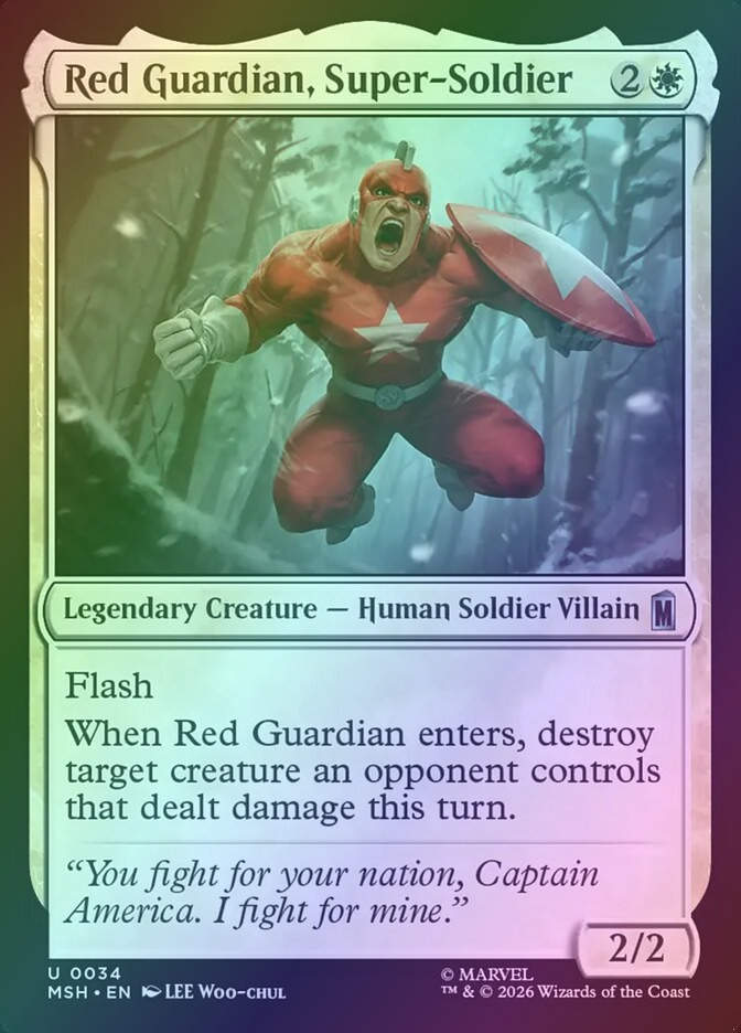 Red Guardian, Super-Soldier (MSH) (34) / Foil