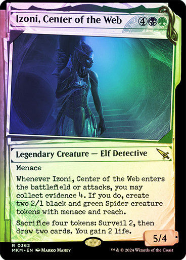 Izoni, Center of the Web (mkm) (362) / Showcase Foil