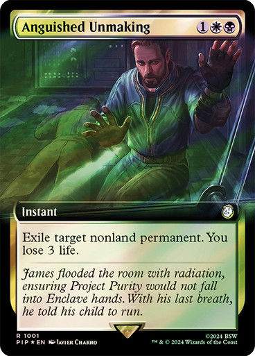 Anguished Unmaking (pip) (1001) / Extended Surge Foil
