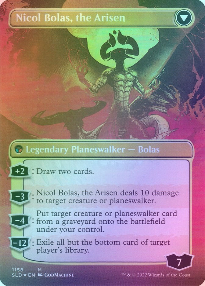 Nicol Bolas, the Ravager // Nicol Bolas, the Arisen (SLD) (1158) / Foil — cara 2 de 2