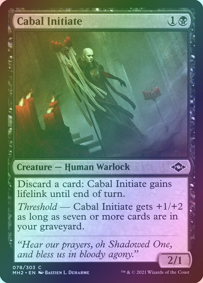 Cabal Initiate (MH2) (78) / Foil