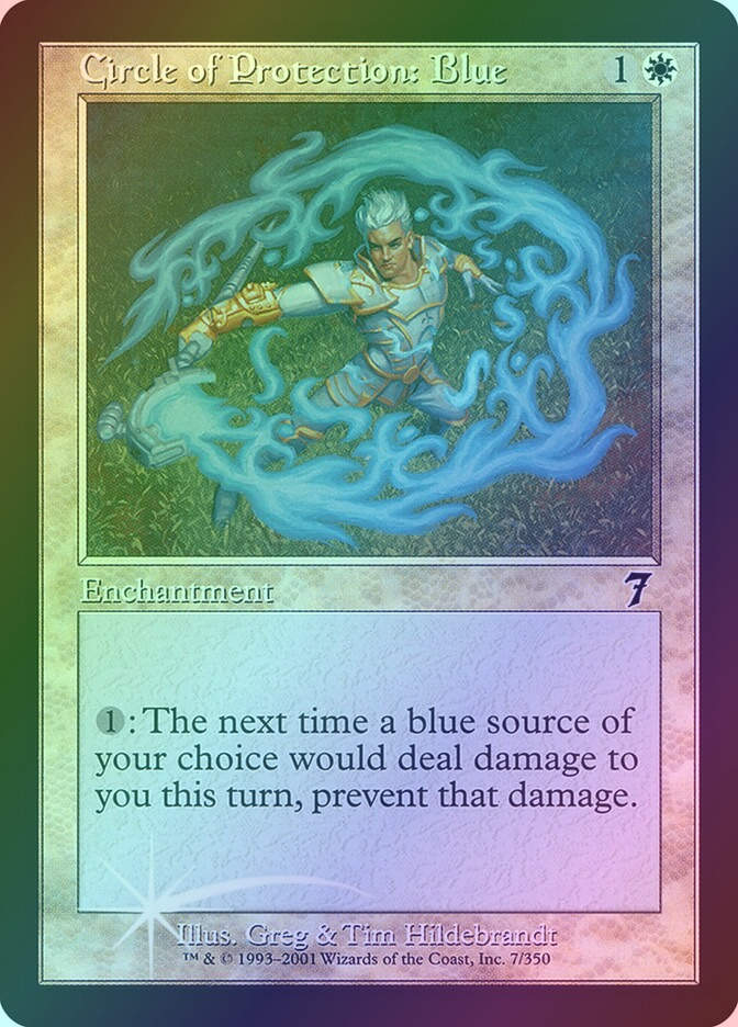 Circle of Protection: Blue (7ED) (7★) / Foil