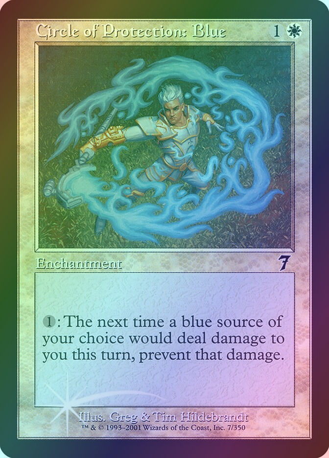Circle of Protection: Blue (7ED) (7★) / Foil
