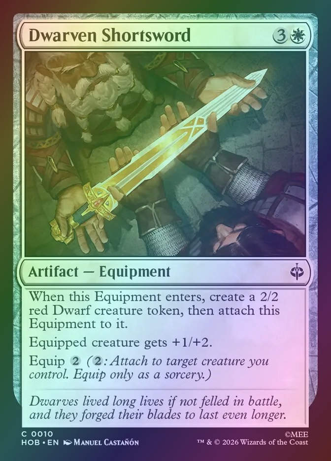 Dwarven Shortsword (HOB) (10) / Foil
