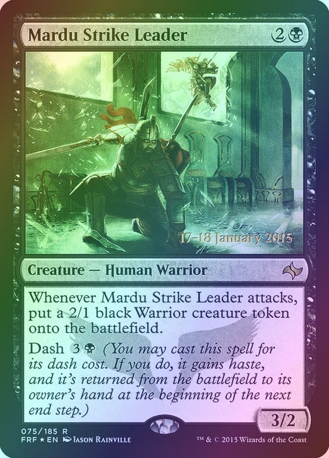 Mardu Strike Leader (PFRF) (75s) / Foil