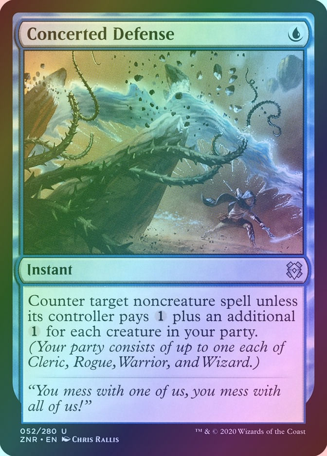 Concerted Defense (ZNR) (52) / Foil