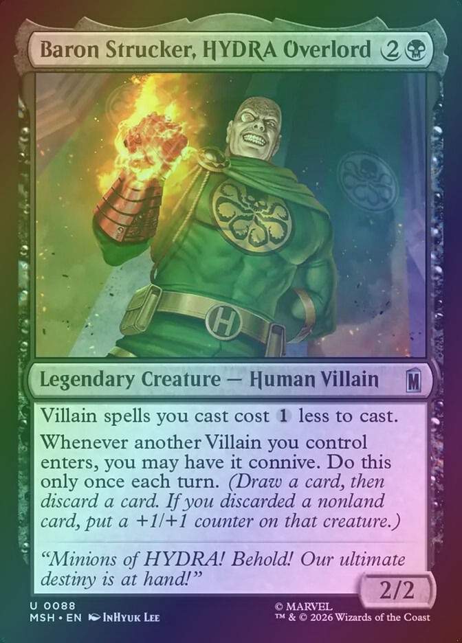 Baron Strucker, HYDRA Overlord (MSH) (88) / Foil