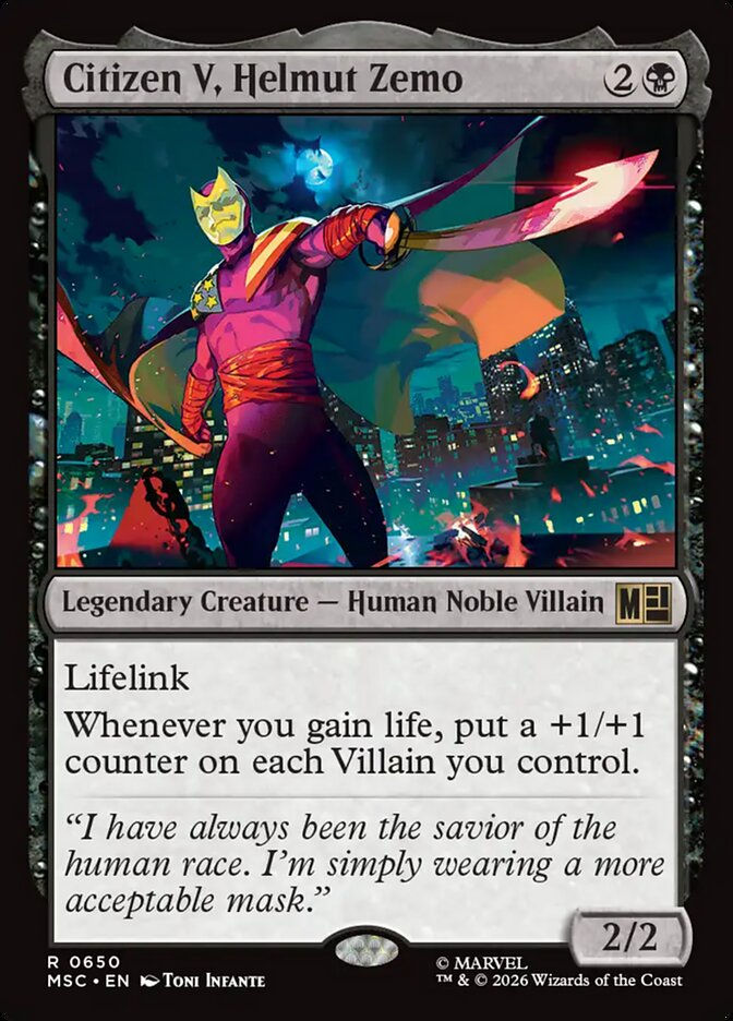 Citizen V, Helmut Zemo (MSC) (650)