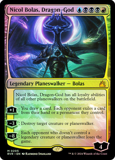Nicol Bolas, Dragon-God (rvr) (205) / Foil