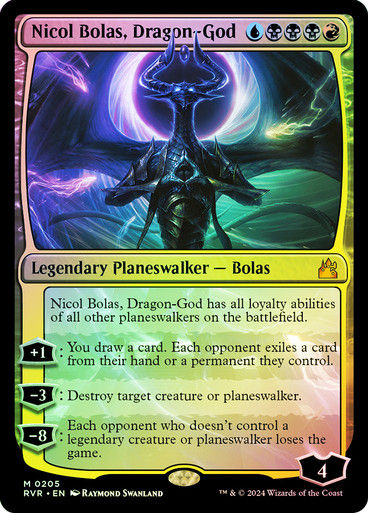 Nicol Bolas, Dragon-God (rvr) (205) / Foil