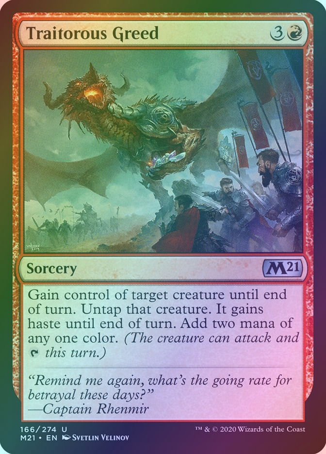 Traitorous Greed (M21) (166) / Foil