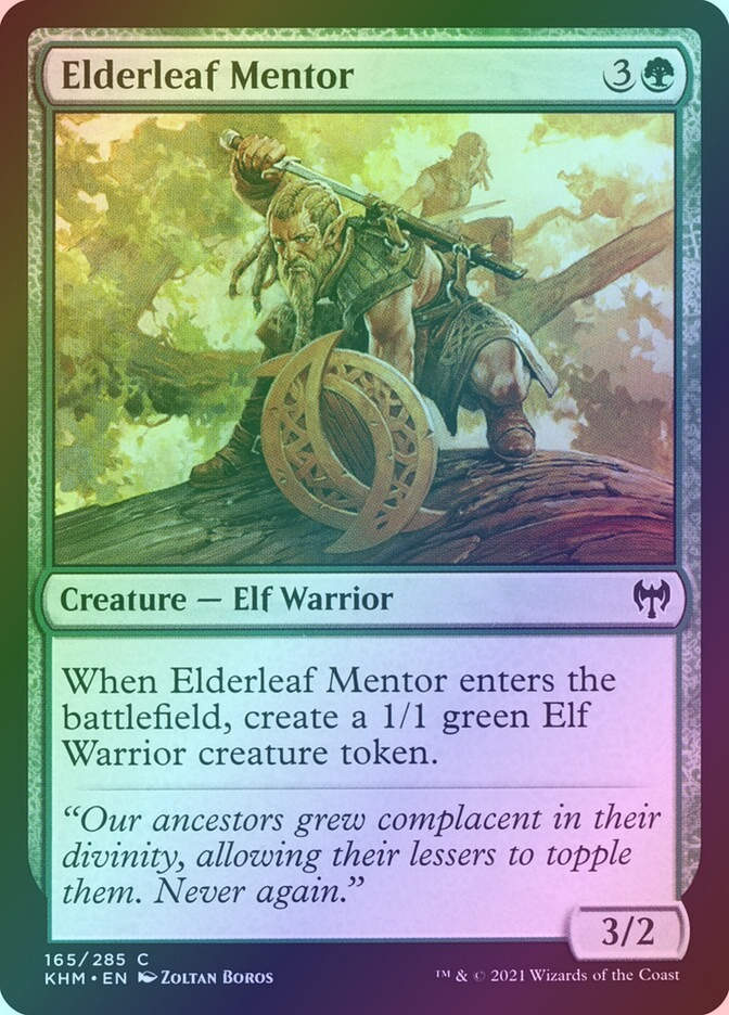 Elderleaf Mentor (KHM) (165) / Foil