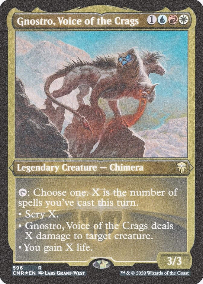 Gnostro, Voice of the Crags (CMR) (596) / Foil Etched