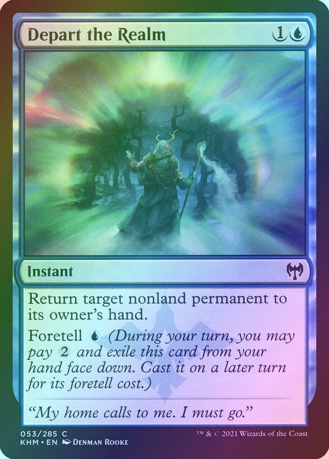 Depart the Realm (KHM) (53) / Foil
