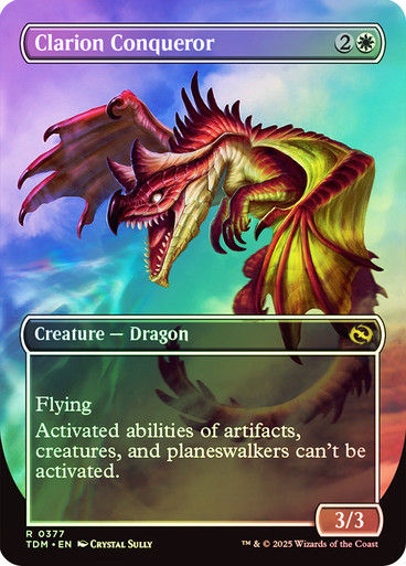 Clarion Conqueror (TDM) (377) / Foil / Borderless — cara 2 de 2