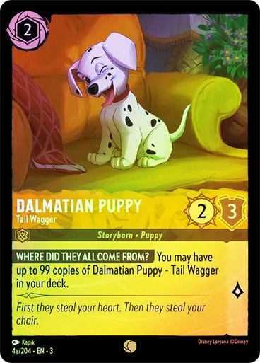 Dalmatian Puppy - Tail Wagger (#004e) (LOR_ITI) / Foil