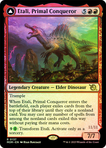 Etali, Primal Conqueror // Etali, Primal Sickness (mom) / Foil — cara 1 de 2