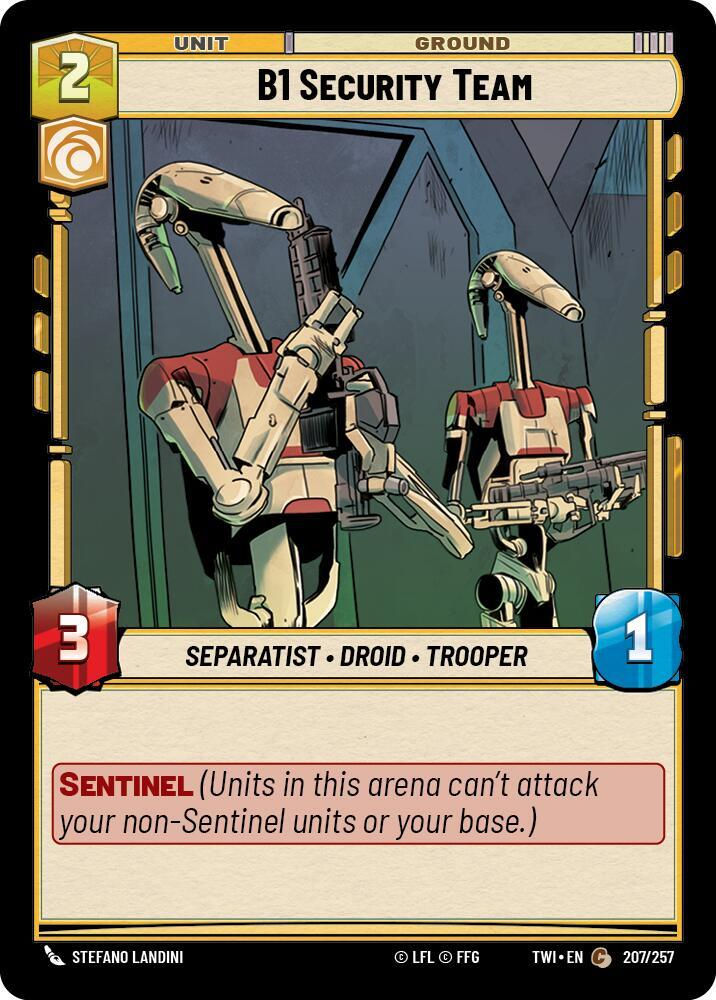 B1 Security Team (TWI) (207/257) / Foil