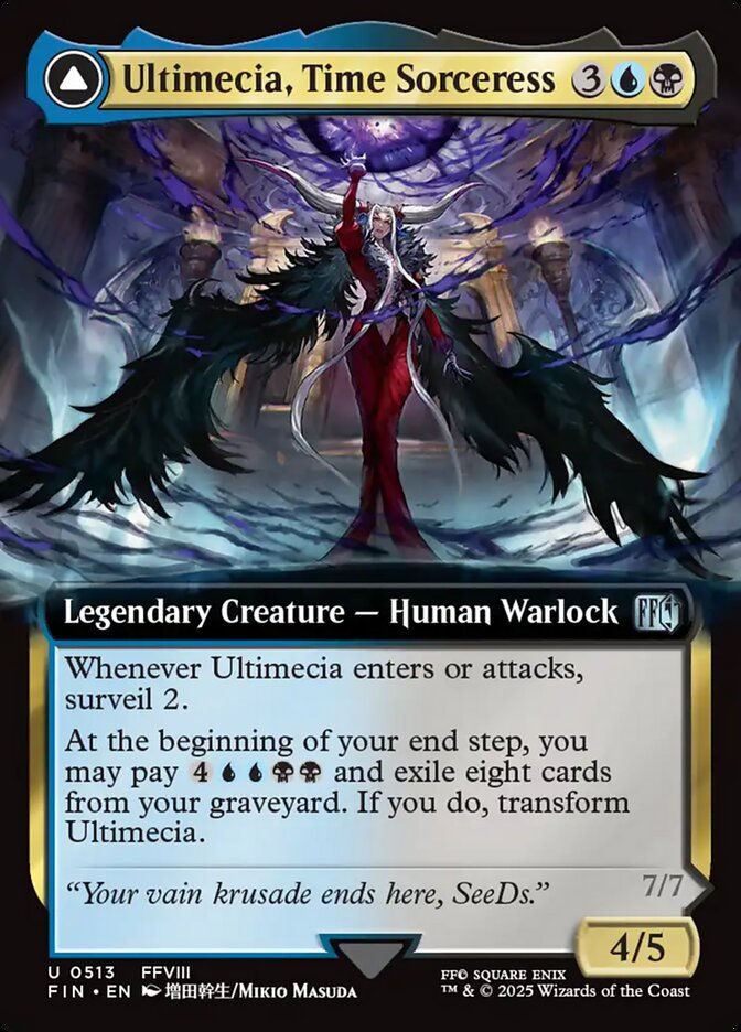 Ultimecia, Time Sorceress // Ultimecia, Omnipotent (FIN) (513) / Extended Art — cara 1 de 2
