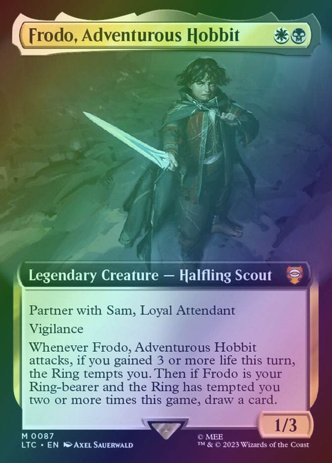 Frodo, Adventurous Hobbit (LTC) (87) / Extended Art / Foil