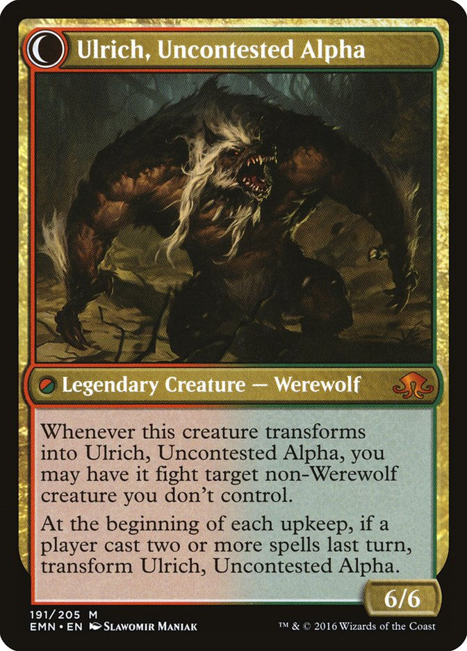 Ulrich of the Krallenhorde // Ulrich, Uncontested Alpha (EMN) (191) — cara 2 de 2
