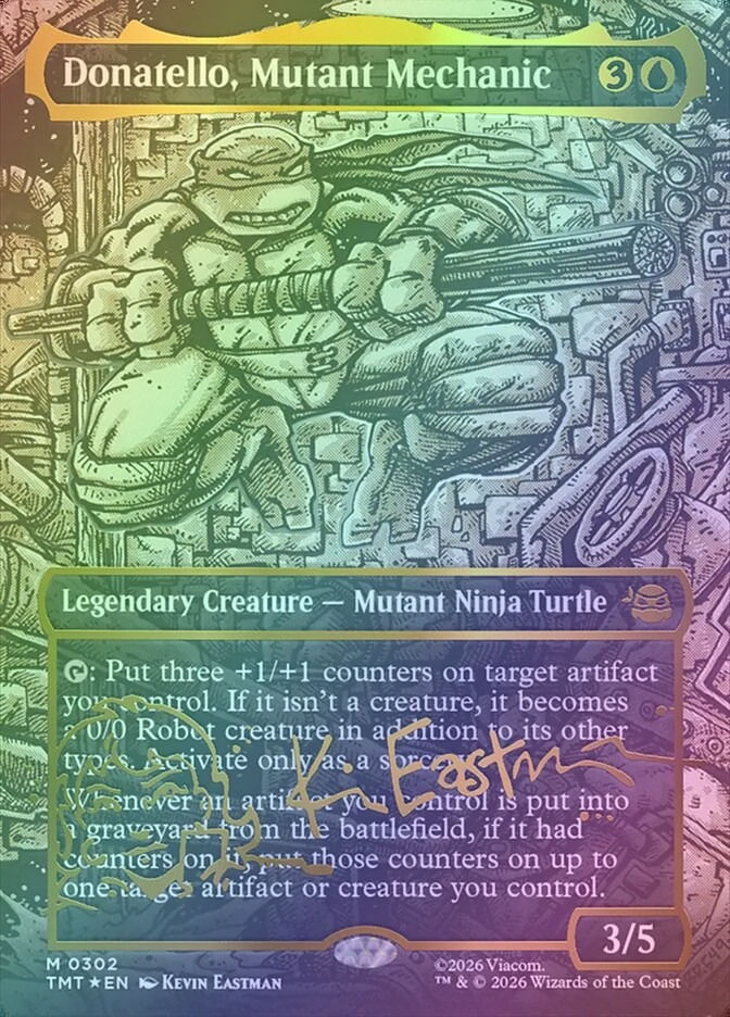 Donatello, Mutant Mechanic (TMT) (302) / Borderless / Foil
