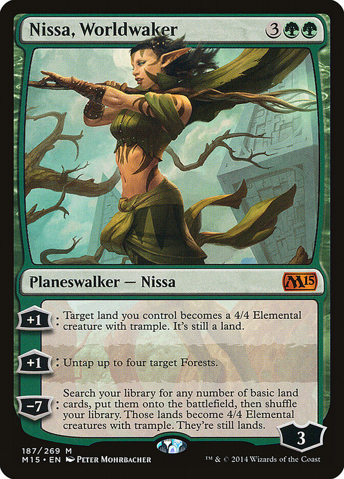 Nissa, Worldwaker (M15) (187)
