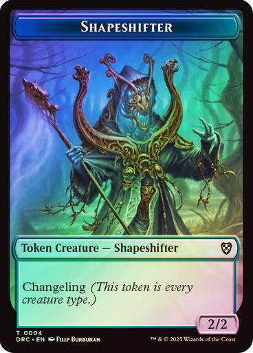 Shapeshifter (TDRC) (4) // Zombie (TDRC) (3) / Foil