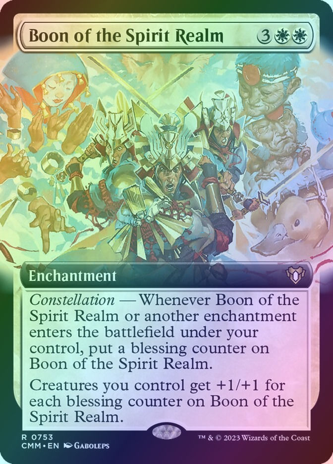 Boon of the Spirit Realm (CMM) (753) / Extended Art / Foil