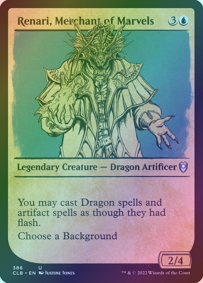 Renari, Merchant of Marvels (CLB) (386) / Showcase / Foil