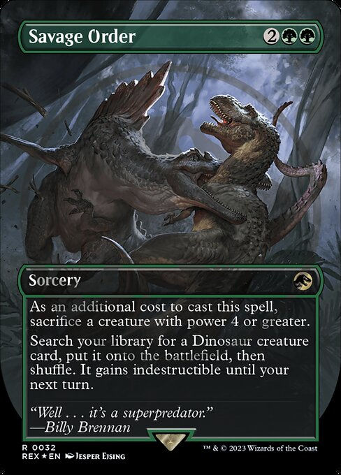 Savage Order (rex) / Embossed Foil