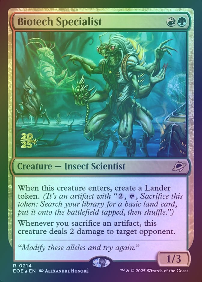 Biotech Specialist (PEOE) (214s) / Foil