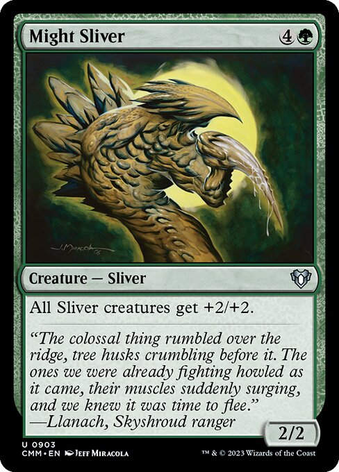 Might Sliver (cmm) (Commander Deck)